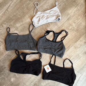 Fruit of the Loom Bandeau Set - Black, Gray, and Light Gray